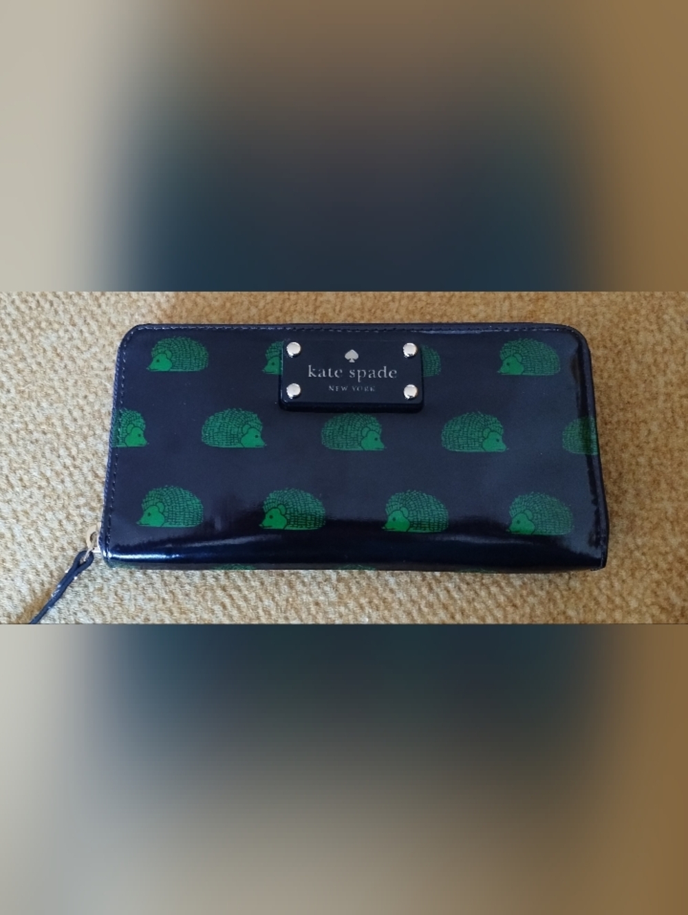 Kate Spade Hedgehog Wallet With Storybook Lining-RARE